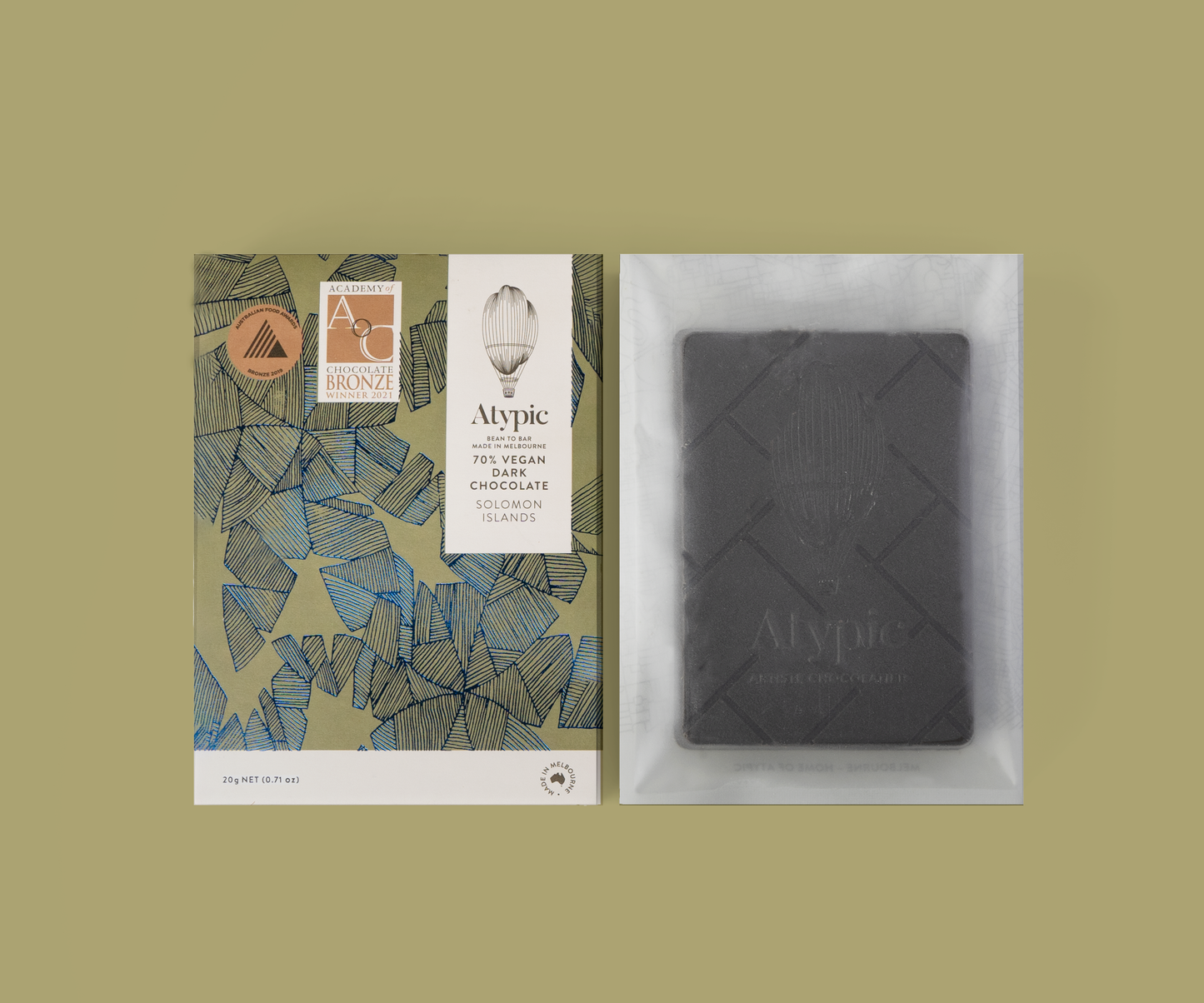 Mini - 70% Vegan Dark Chocolate - (Single Origin - Solomon Islands) 20G